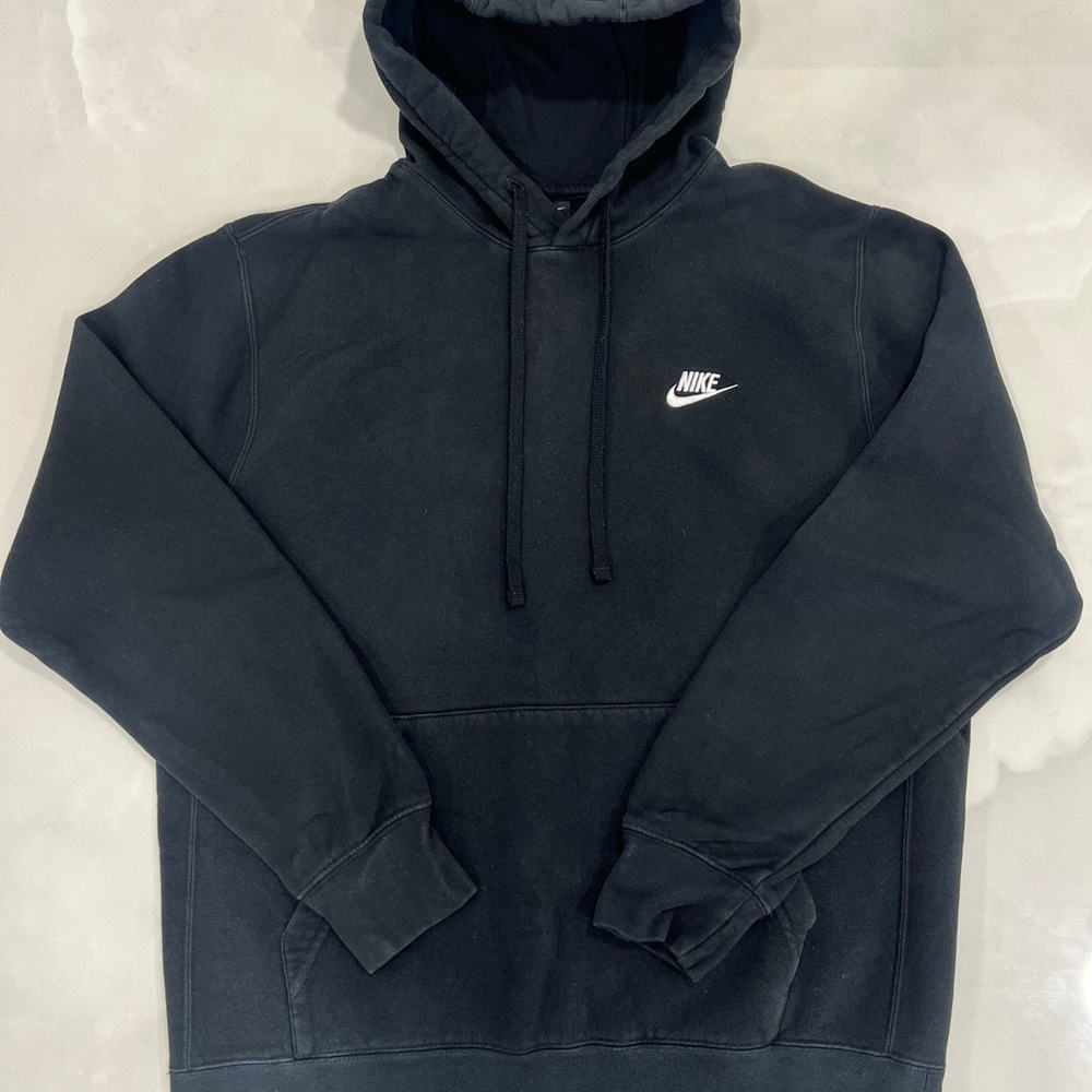 Nike Sportswear® Club Fleece Hoodie in Black/White BV2654-00A LG